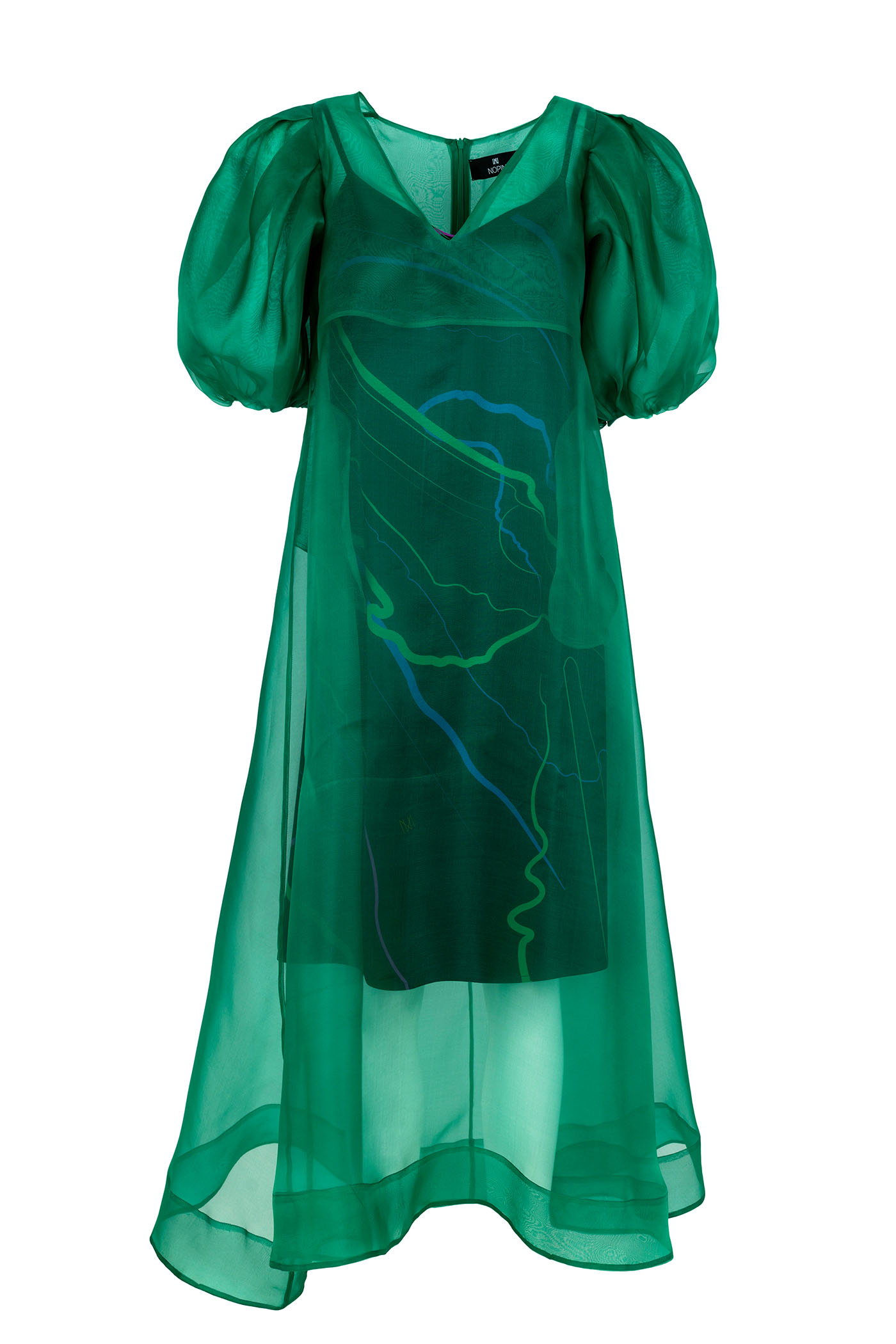 Green Multi Dress Nopin