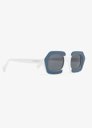 ANTARES White and Blue Sunglasses