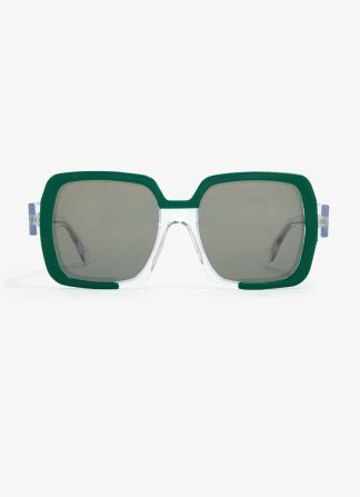 ARCTURO Cristal and Green Sunglasses