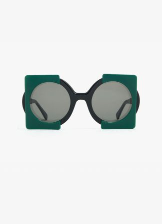 CAPELLA Black and Green Sunglasses