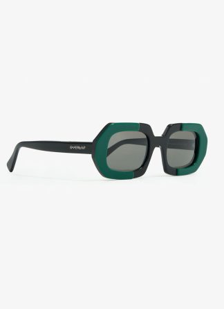 DENEB Black and Green Sunglasses