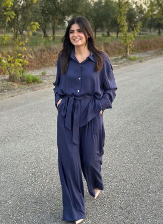 Oliva Dark Blue Trousers